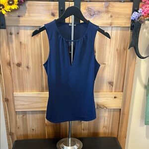 Express Deep Blue Sleeveless Blouse